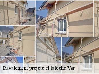 Ravalement projeté et taloché 83 Var  