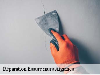 Réparation fissure murs  aiguines-83630 