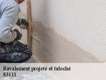 Ravalement projeté et taloché  83111