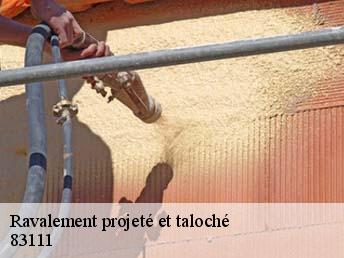 Ravalement projeté et taloché  83111