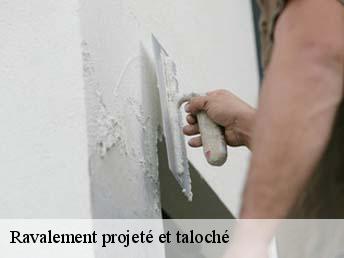 Ravalement projeté et taloché